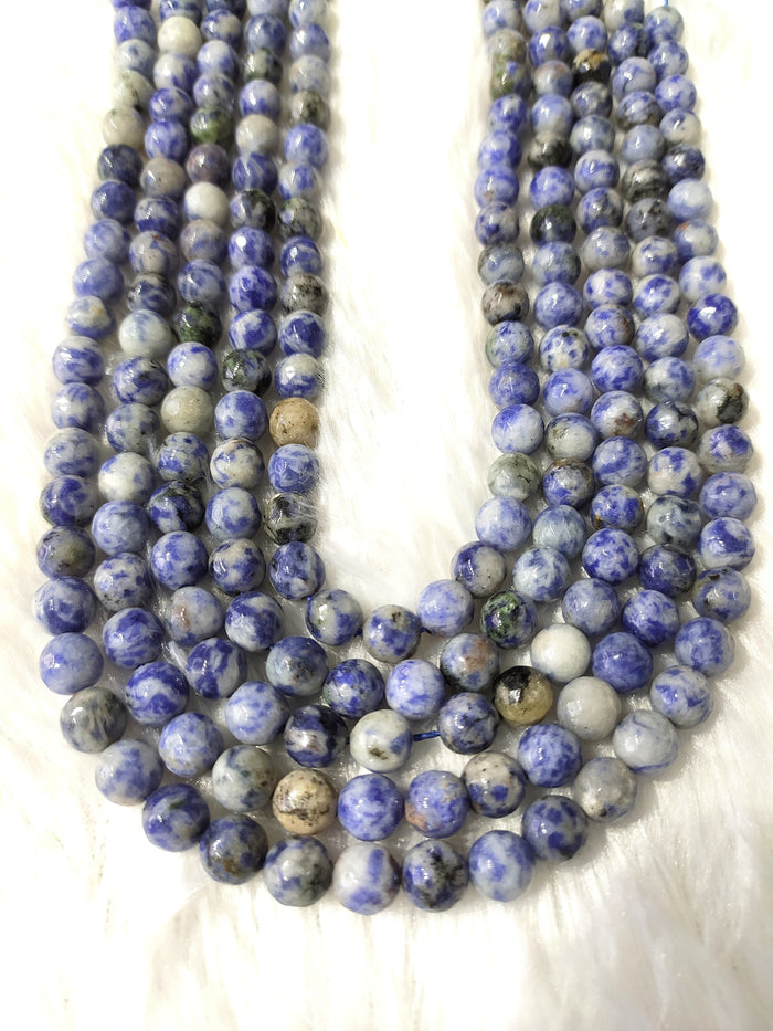Sodalite Faceted Beads, Crystal Beads for Jewelry.