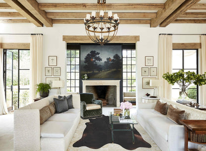 Solid Black Cowhide Rug #B4031