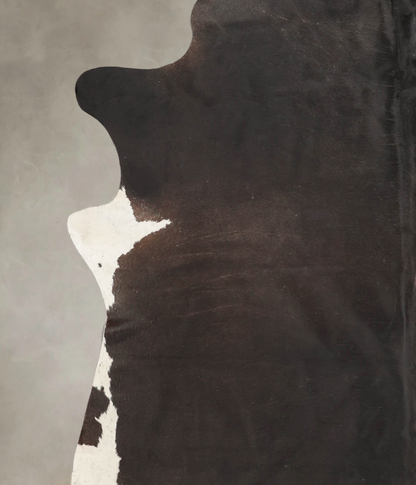 Solid Black Cowhide Rug #B4052