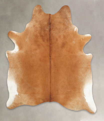 Solid Brown Cowhide Rug #B3839