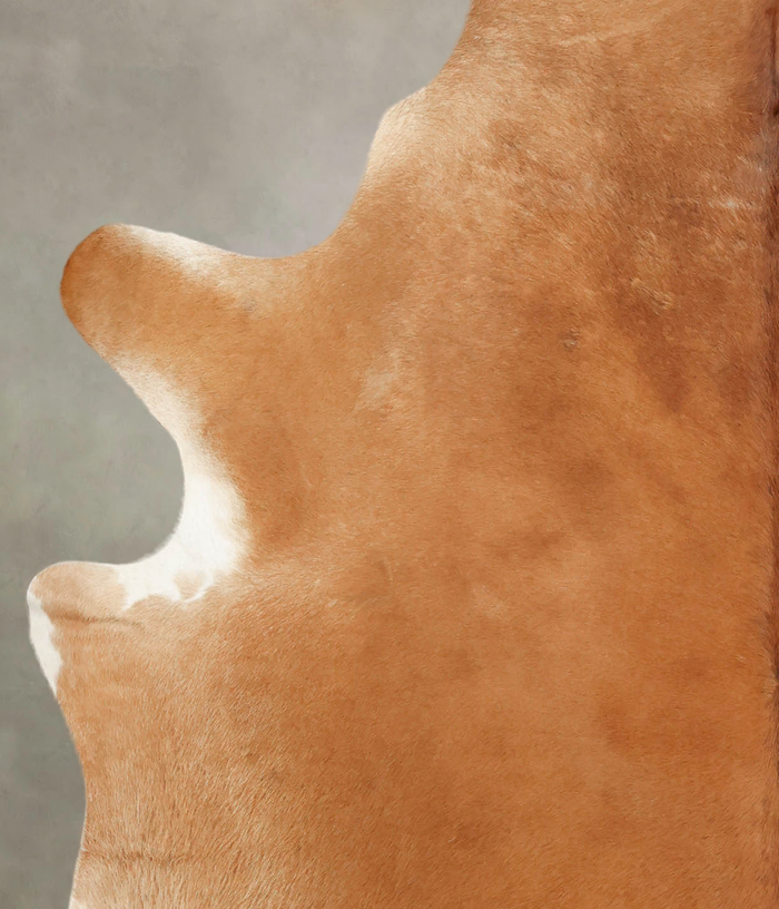 Solid Brown Cowhide Rug #B3839