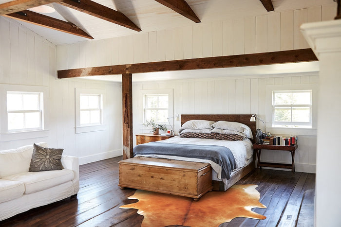 Solid Brown Cowhide Rug #B3839