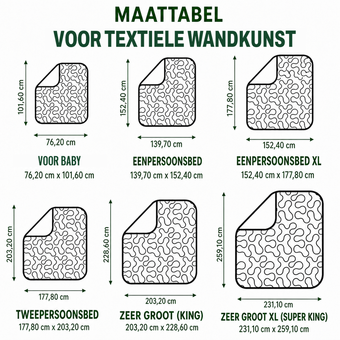 Sophie - Tekstil vægkunst Mosaik