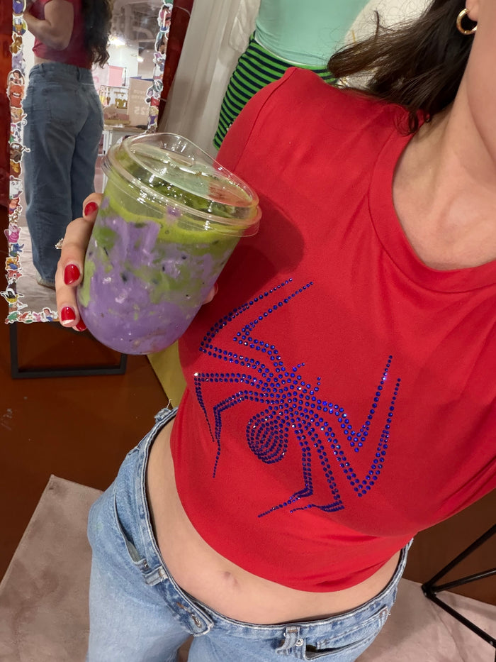 Sparkly Spidey Baby Tee