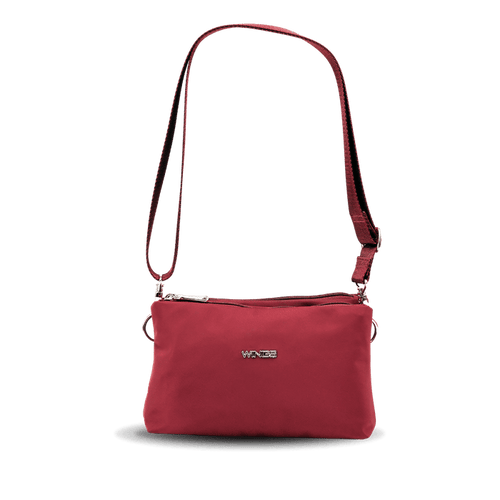 Torebka sportowa ROSELLA z funkcją kosmetyczki DARK RED ROSELLA COLLECTION