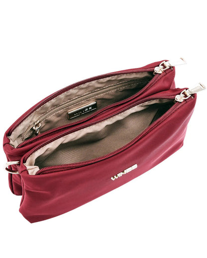 Torebka sportowa ROSELLA z funkcją kosmetyczki DARK RED ROSELLA COLLECTION
