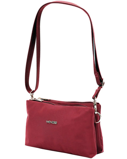 Torebka sportowa ROSELLA z funkcją kosmetyczki DARK RED ROSELLA COLLECTION