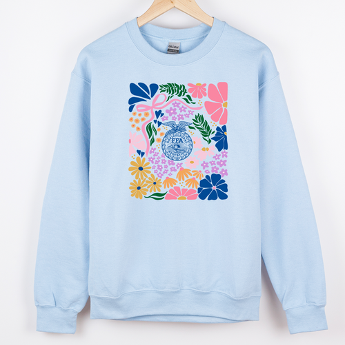 Spring Floral Emblem– Crewneck