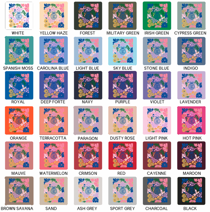 Spring Floral Emblem– Crewneck