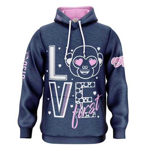 SSweat à capuche - Emoji Love First