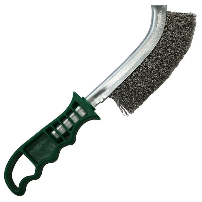 Stainless Steel Green Handle Wire Brush
