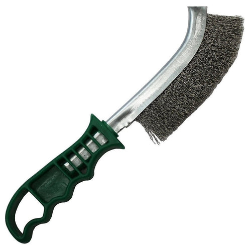 Stainless Steel Green Handle Wire Brush