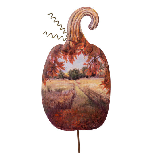 Stake Pumpkin Country Road Scenery round top collection
