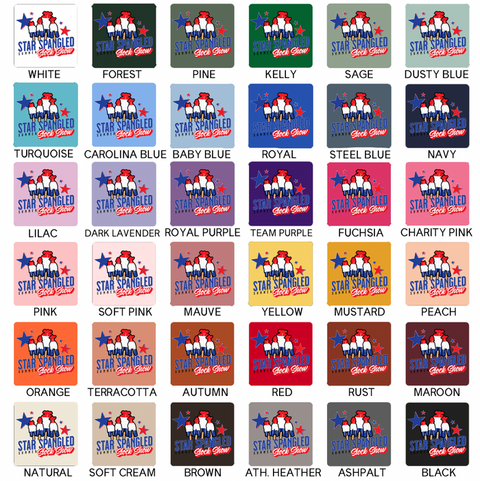 Star Spangled Stock Show- Bella Canvas T-Shirt