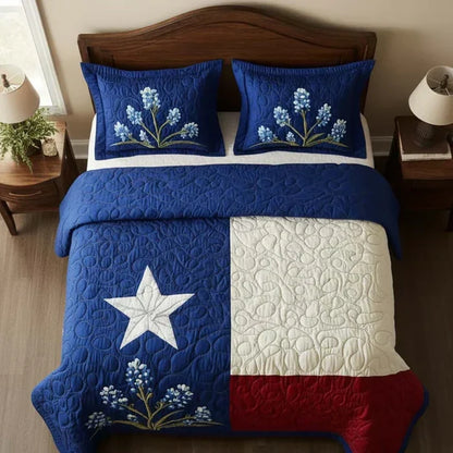 Stikset sengetøjssæt på 3 dele - Stolthed fra Texas