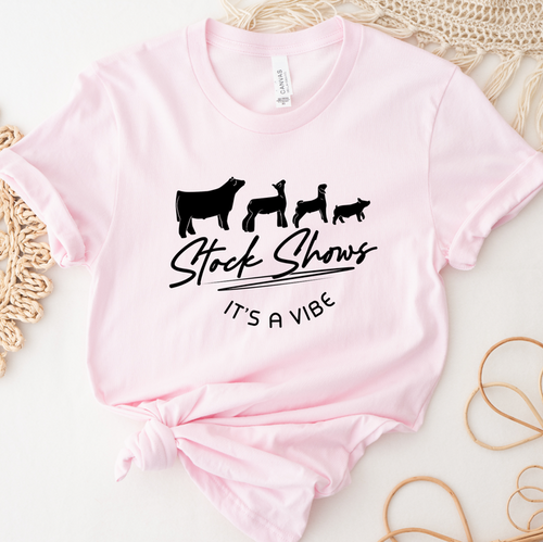 Stock Shows It's A Vibe– Bella Canvas T-Shirt