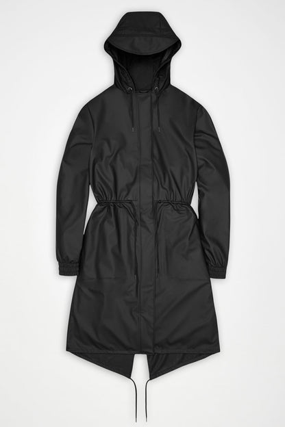 RAINS String W Parka Black Jacket