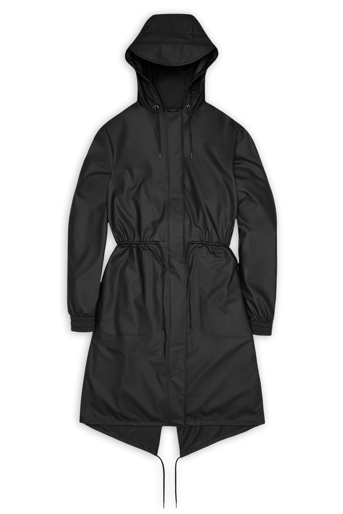 RAINS String W Parka Black Jacket