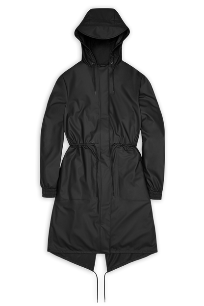 RAINS String W Parka Black Jacket