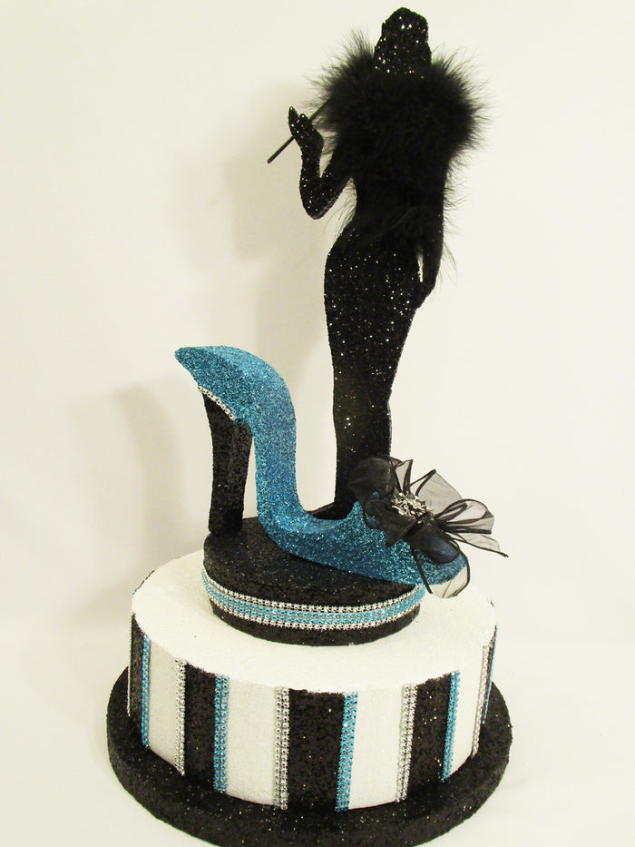 Stripped Faux Cake Centerpiece Base