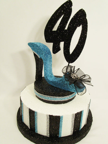 Stripped Faux Cake Centerpiece Base