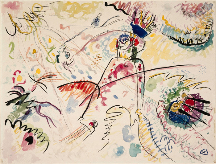 Study for Kleine Freuden by Wassily Kandinsky, 1913