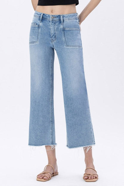 Style I Love Crop Wide Leg Jeans-Cute-Trendy-Shop-Womens-Boutique-Clothing-Store