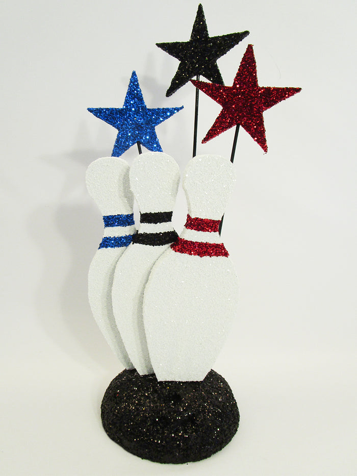 Bowling Pin Themed Centerpiece - Designs by Ginny