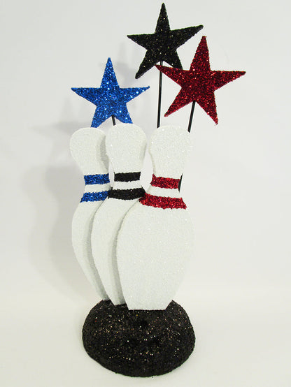 Bowling Pin Themed Centerpiece - Designs by Ginny