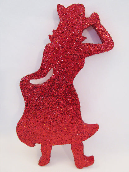 Styrofoam cowgirl cutout - Designs by Ginny
