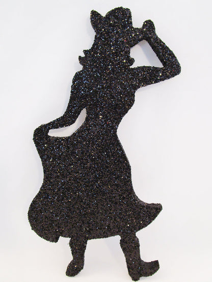 Styrofoam cowgirl cutout - Designs by Ginny