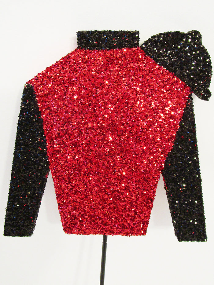 Styrofoam Jockey Silk Cutout