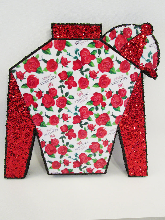 Styrofoam Jockey Silk Cutout