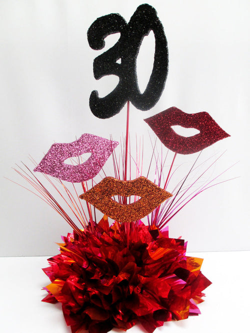 Styrofoam Lips Centerpiece