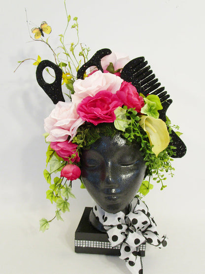 Hair dresser  centerpiece - Designs by Ginny