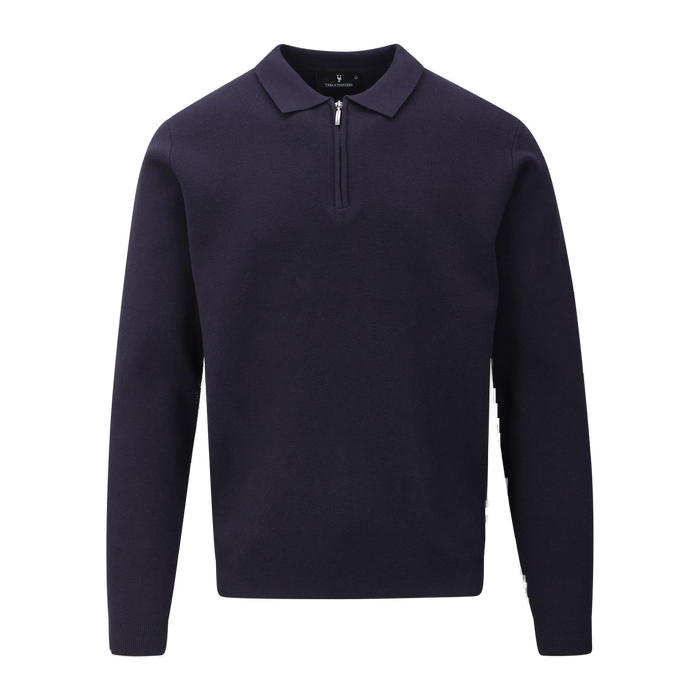 Urban Pioneers Male Succa Polo Half-zip SWEATER DARK NAVY