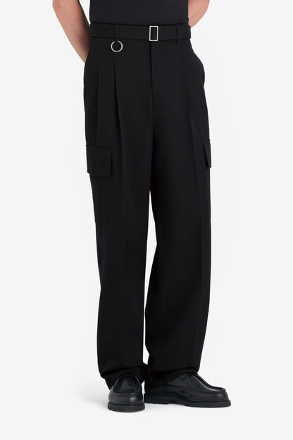 ETUDES STUDIO SUIT PANT CARGO POCKETS BLACK 2