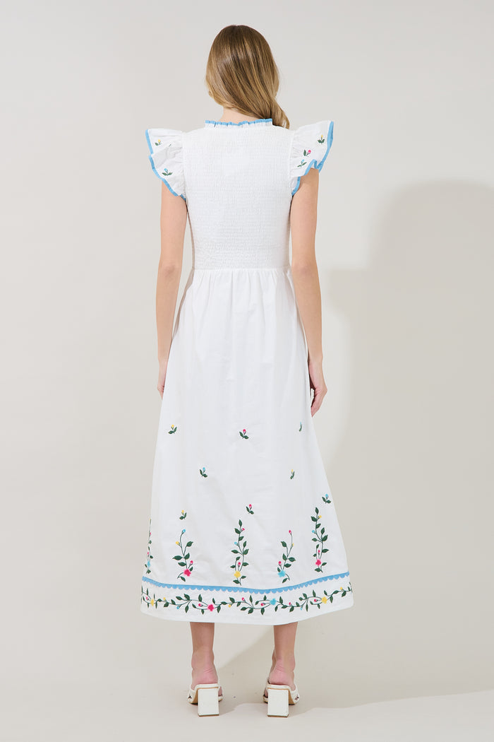 Sunfire Tiered Midi Dress Bermin Floral