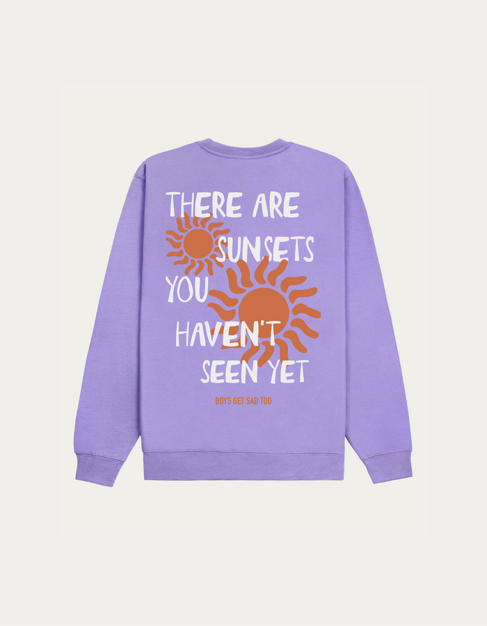 SUNSETS CREWNECK LAVENDER