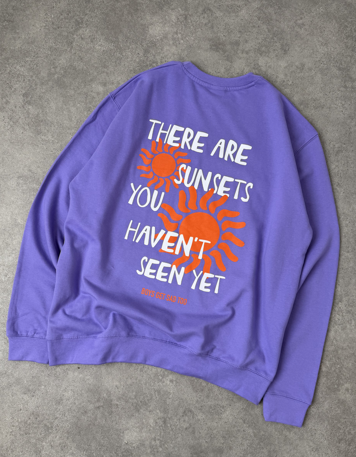 SUNSETS CREWNECK LAVENDER