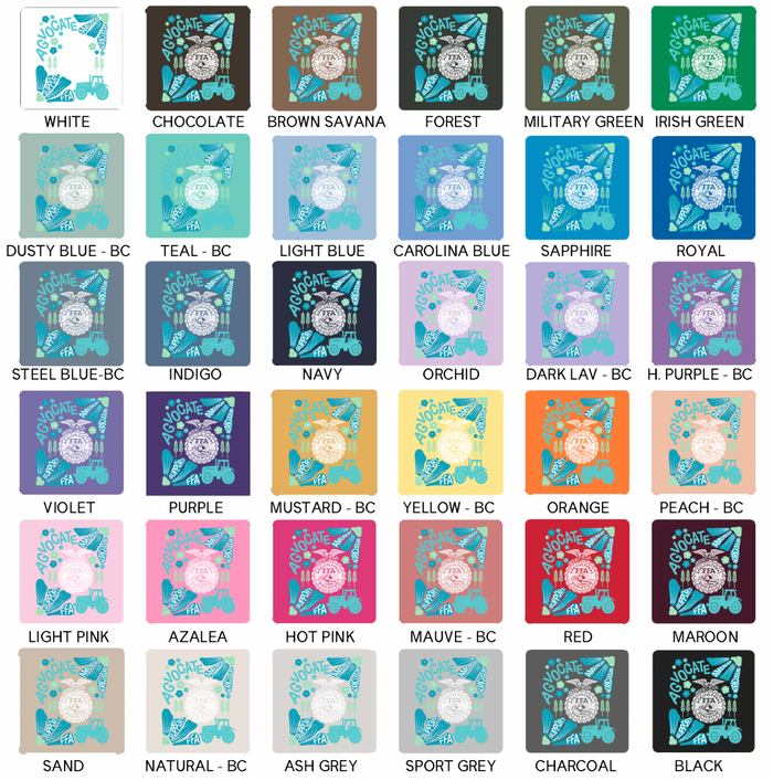 Support FFA Floral Blue– Hoodie