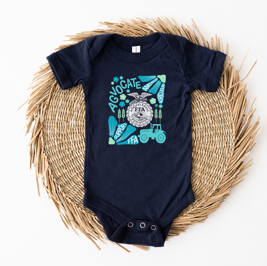 Support FFA Floral Blue– Infant/Toddler/Youth