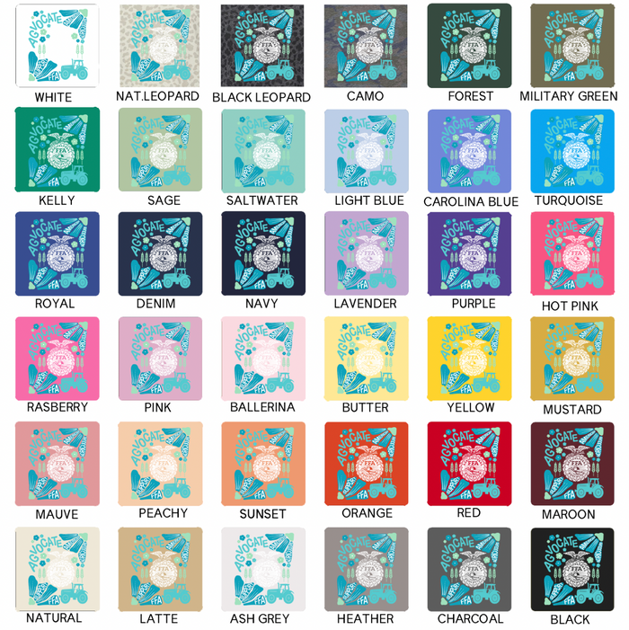 Support FFA Floral Blue– Infant/Toddler/Youth