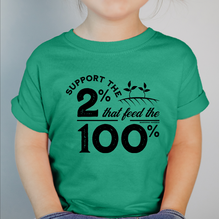 Support the 2% Black Ink - Infant/Toddler/Youth
