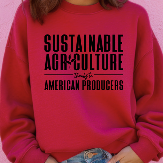 Sustainable Agriculture Black Ink – Crewneck