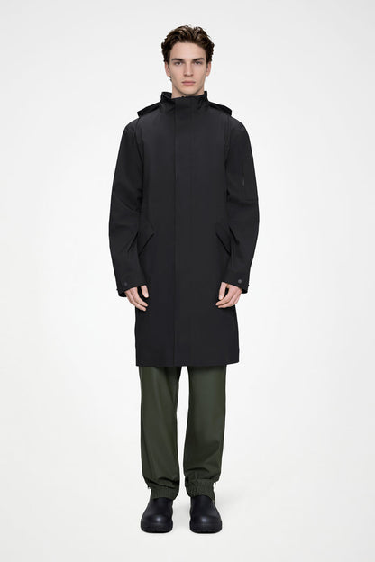 RAINS Suva Hardshell Coat Black Jacket