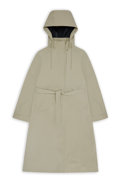 RAINS Suva Hardshell W Coat Beige Jacket