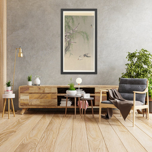 A framed image of