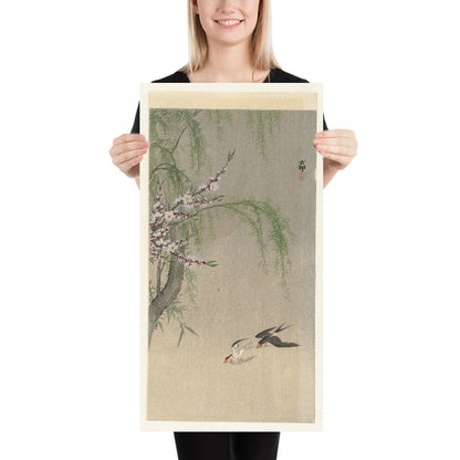 Swallows in Flight by Ohara Koson, 1900
