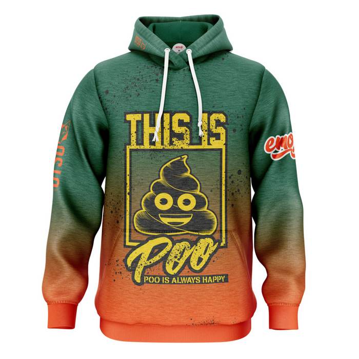 Sweat à capuche - Emoji Be like Poo